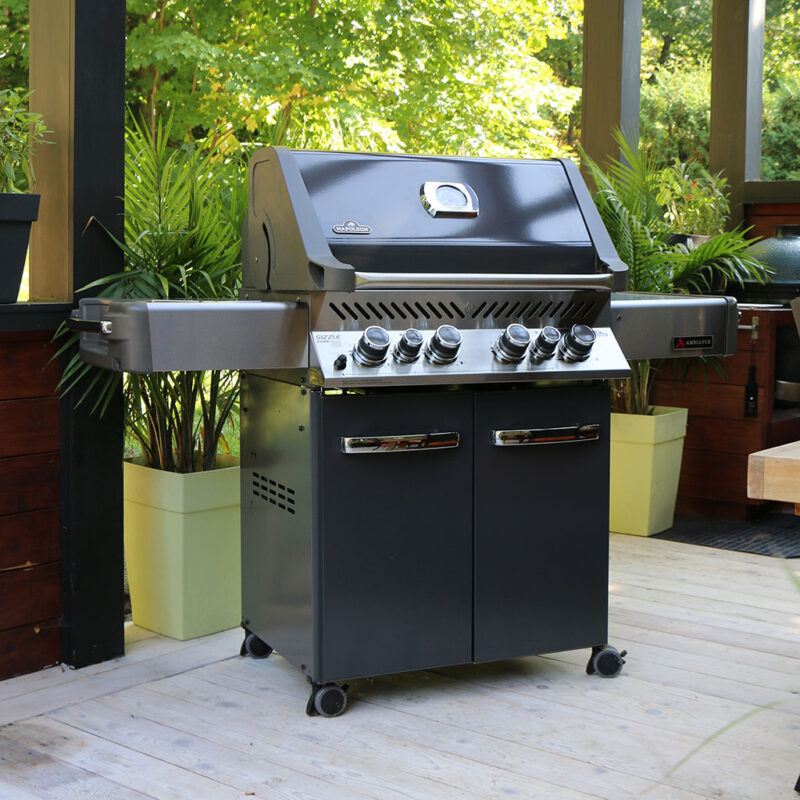 Ambiance® 500 in a backyard patio sitting on a deck.